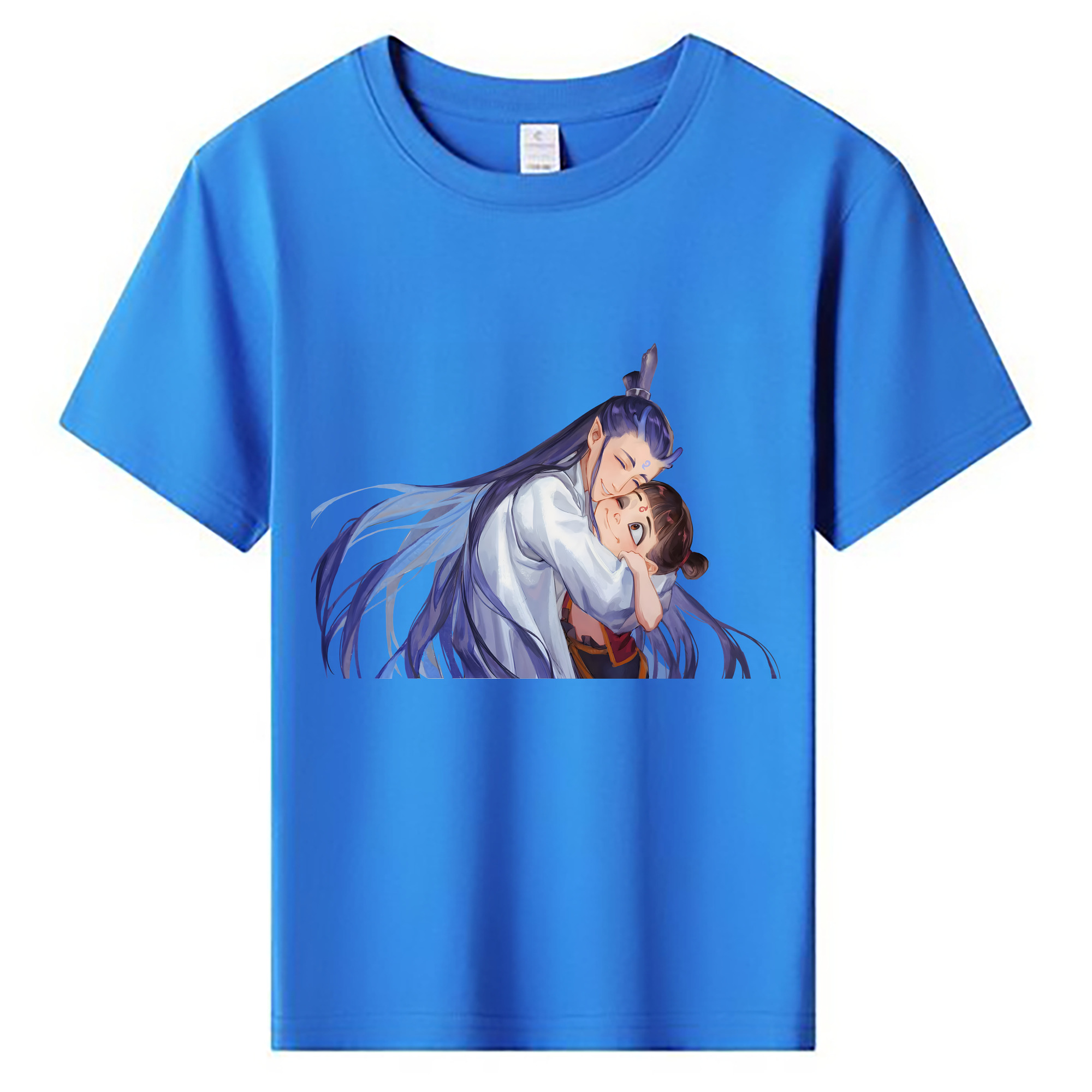 （画像用） Ne Zha 2 ナタ 魔童の大暴れ 綿100％キッズTシャツ（フロントプリント）
